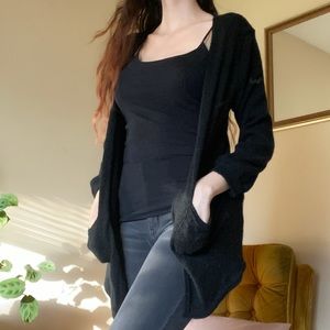 🌸 Black Cardigan Sweater